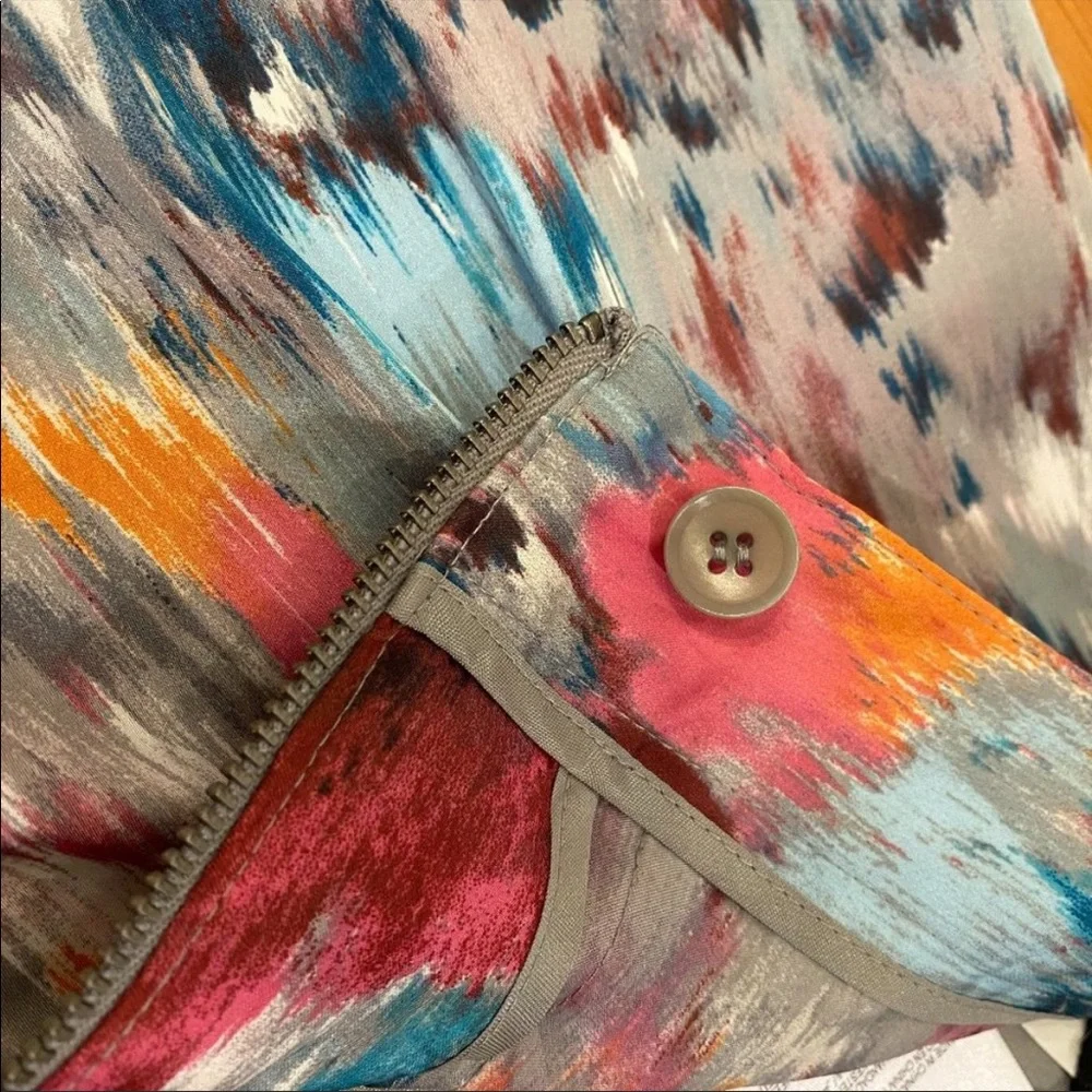 BCBGMaxAzria Flowy Wide Leg Pants in Tie-Dye Print (Sz. S) - Picture 6 of 9